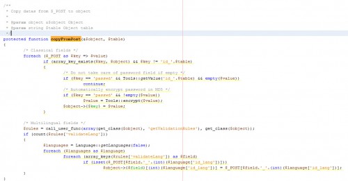 La méthode CopyFromPost du fichier AdminController est l'explication du pourquoi ça fonctionne sans coder le "sauvegardage des données".