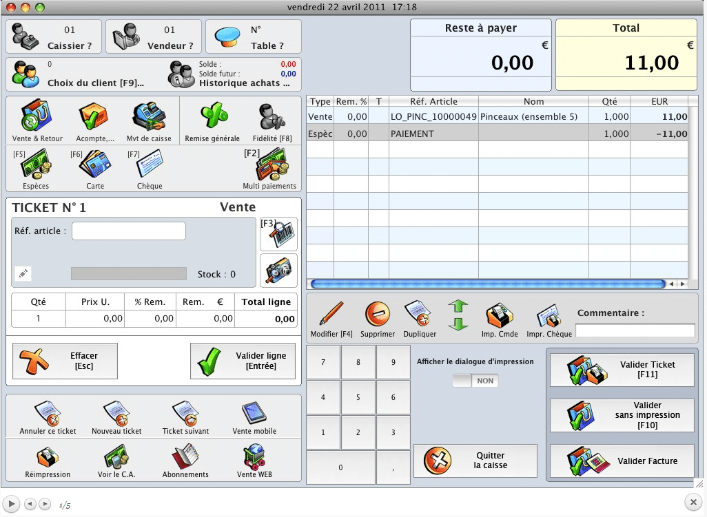 KinTPV un logiciel de point de vente compatible