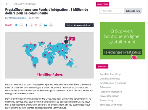 Une bonne idée pour favoriser l'émergence de nouveaux modules.