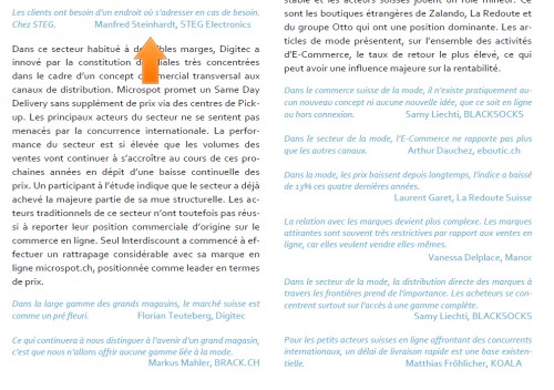 Par exemple Steg souligne l'importance de permettre aux clients d'entrer en contact directement avec eux. Encore trop de e-commerçants pensent qu'internet c'est le bon plan pour être tranquille... il n'en est rien.