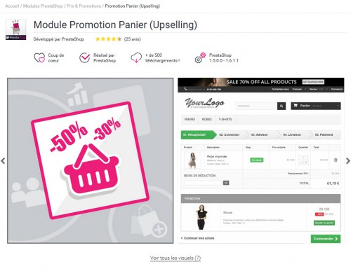 Par exemple, ce module permet de mettre en avant les promotions dans le panier... N'est-il pas plus judicieux d'avoir un panier neutre que le client n'ait pas la crainte qu'on lui ajoute un produit de force en fin de commande ?