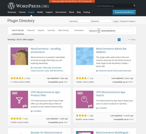 Avec plus d'1 million d'installation... WooCommerce bénéficie de la notoriété de WordPress. Au niveau des plugins, il y'a de quoi faire !