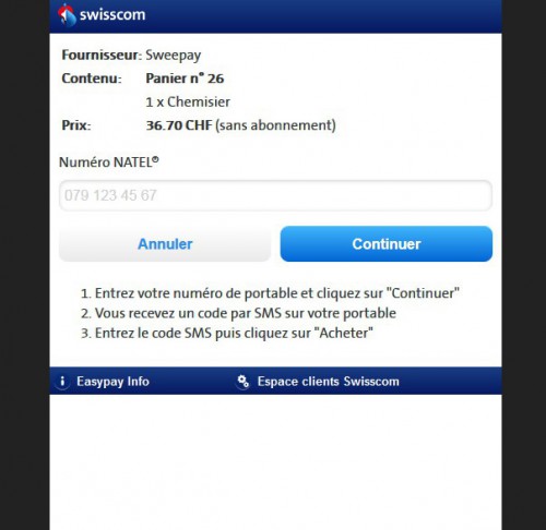 Valider ma commande par SMS ? C’est plus rapide que la saisie d'une carte de crédit !