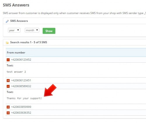 Plus drôle encore, si le client vous répond... le back-office Prestashop, va stocker les réponses et vous pourrez voir les différents message reçus en retour.