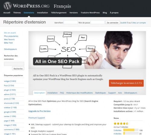 All In One SEO, affiche même une note supérieur à Yoast... 4.4 VS 4.1... il semble par contre plus accessible en configuration et moins intrusif (selon les retours que j'ai lu).