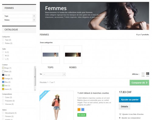Sur le format classique, la colonne de gauche est bien pratique pour la navigation.