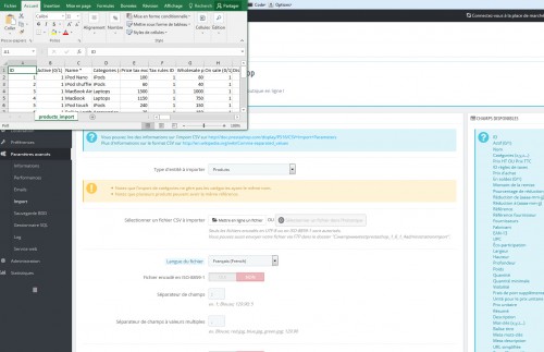 L'import via Prestashop s'est amélioré depuis ses débuts et fonctionne plutôt bien. Par contre, celui-ci n'est pas capable d'effectuer de mise à jour des produits via CSV, contrairement à Store Commander.
