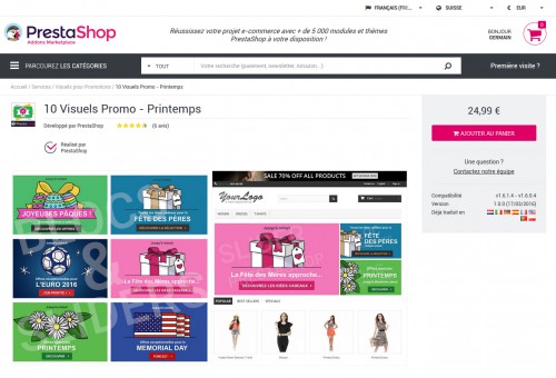 Chez Prestashop on propose un pack de bannières pour le thème par défaut, cela peut-être une bonne base pour démarrer.