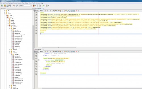 Le fichier product.tpl contient presque 3 x moins de code que la version Prestashop 1.6 on cherche la simplification et c'est très bien.