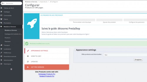Pour une fois, ce ne n'est pas la configuration du module qui devrait vous rebuter.