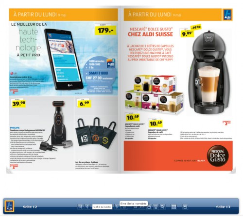 Chez Ali on peut consulter leur catalogue en ligne (l'équivalent de celui envoyé par la poste). La navigation est aérée on voit bien les produits on sent le soin apporté à la mise en page.