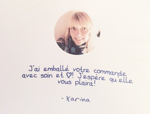 Un message attentionné pour créer un lien avec le client.