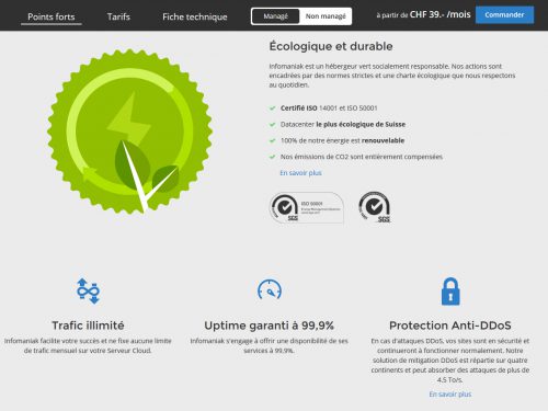 Les serveurs de chez Infomaniak par exemple sont très performants, mais cela n'empêche pas malgré tout une indisponibilité de votre site.