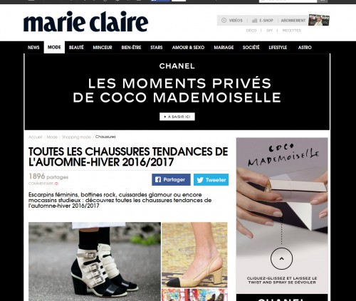 Dans le domaine de la mode, parler de l'aspect tendance est très porteur. Un bon prétexte pour ensuite faire des liens vers des fiches produits...