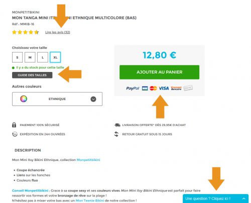 Structure fiche produit