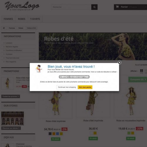 Cadeau e-commerce réduction