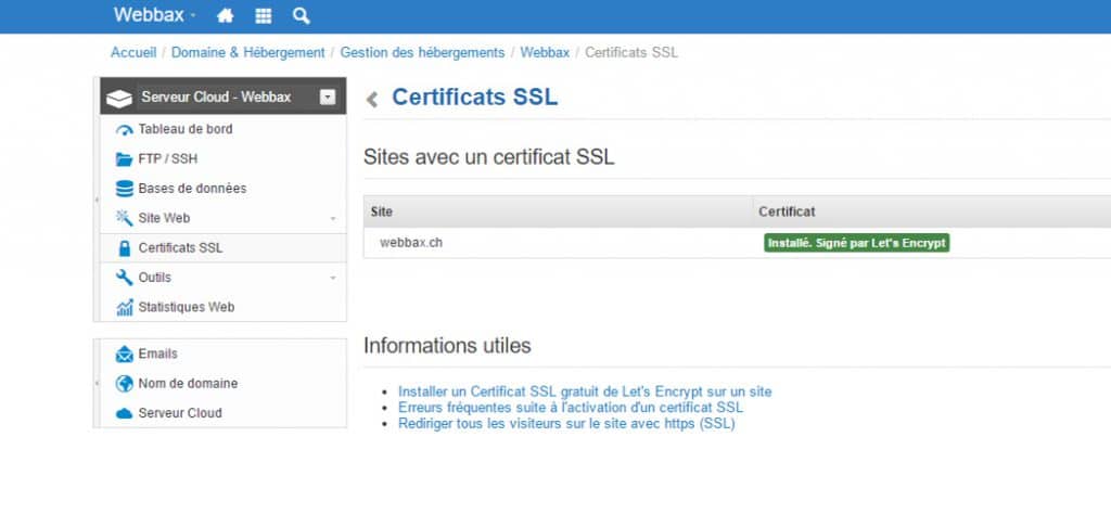 Certificat SSL