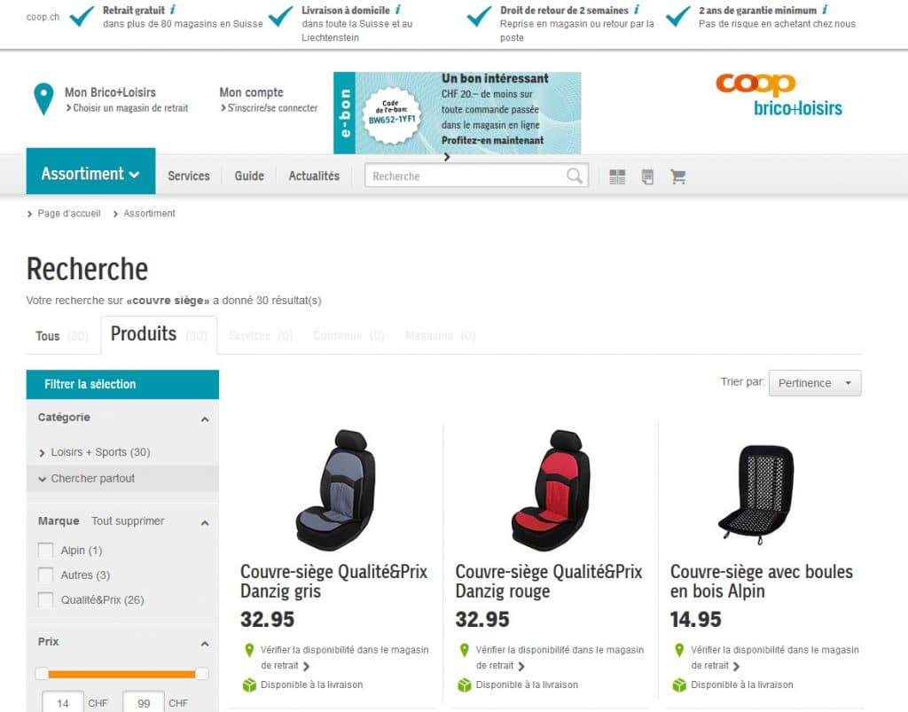 Couvre Siège Coop