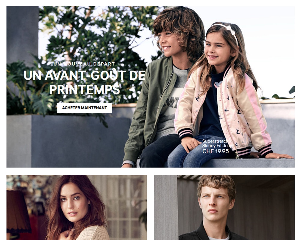 Publicité chez HM