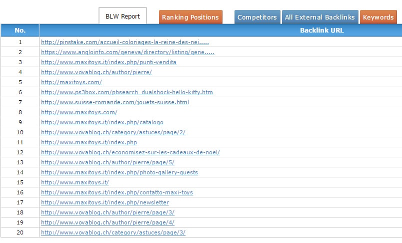 Backlink Watch