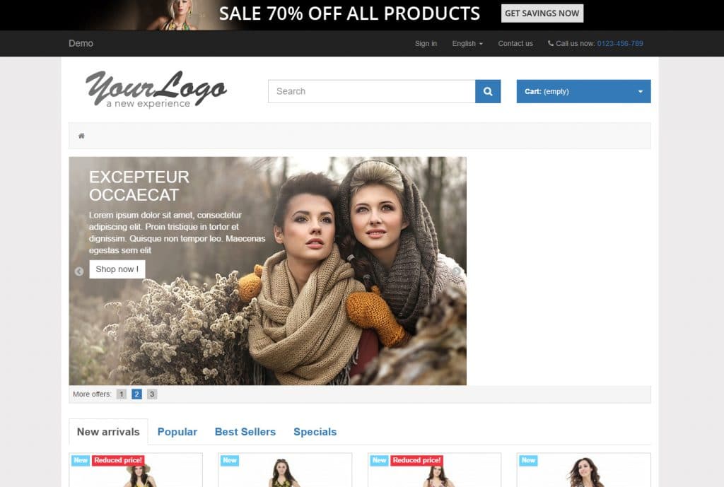 Front e-commerce