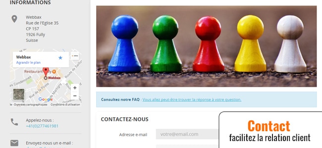 Contact via Prestashop