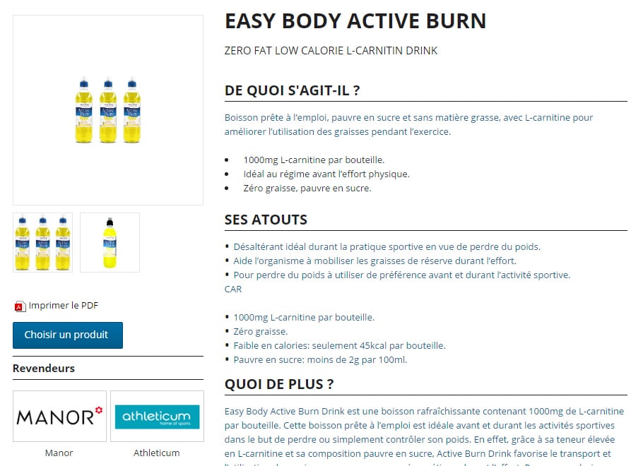 Fiche produit