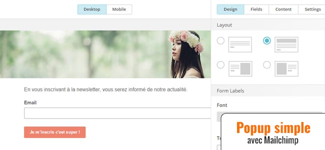 Popup Mailchimp Prestashop