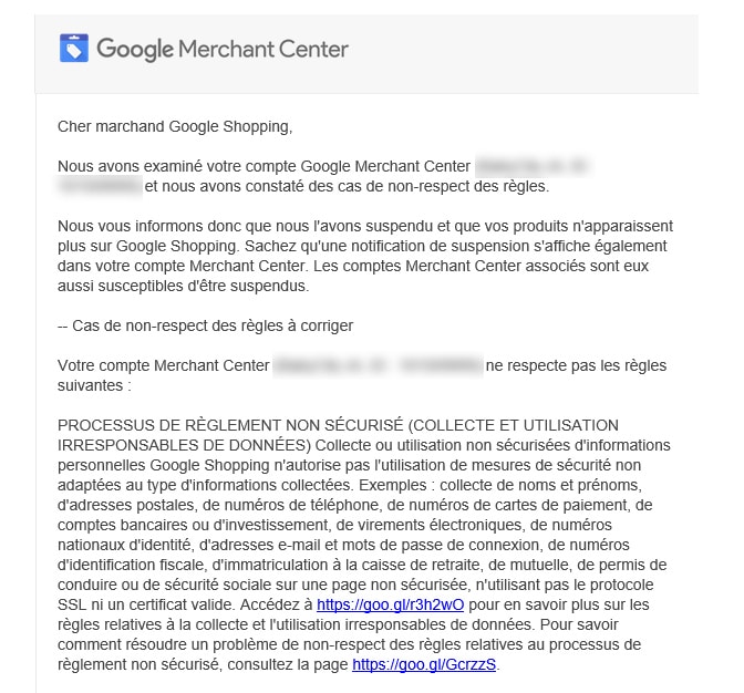 SSL obligatoire