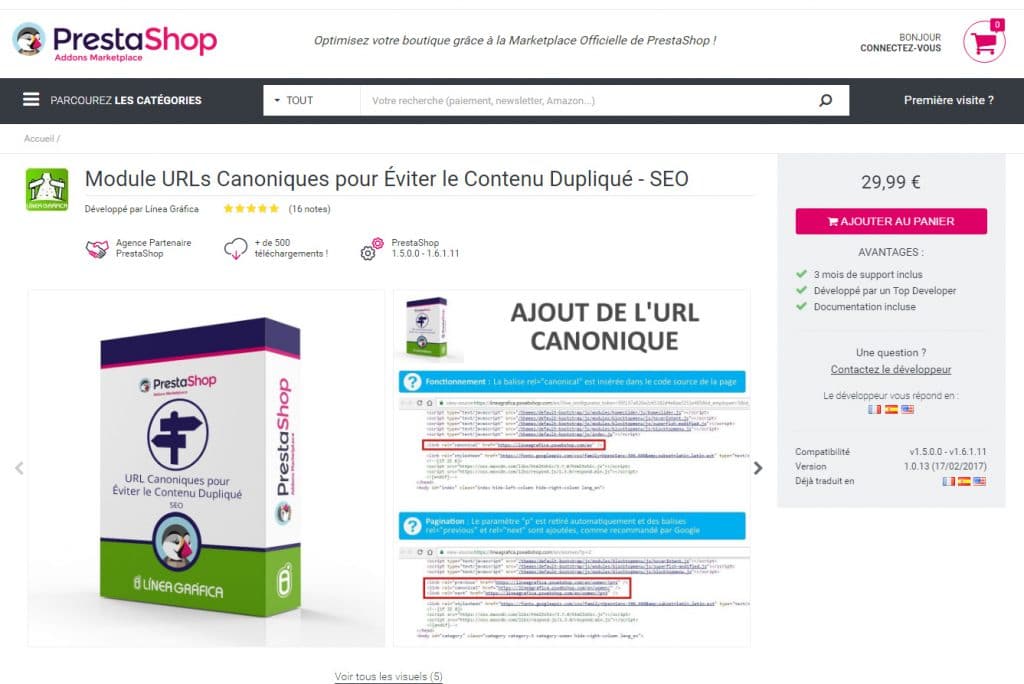 Urls canoniques