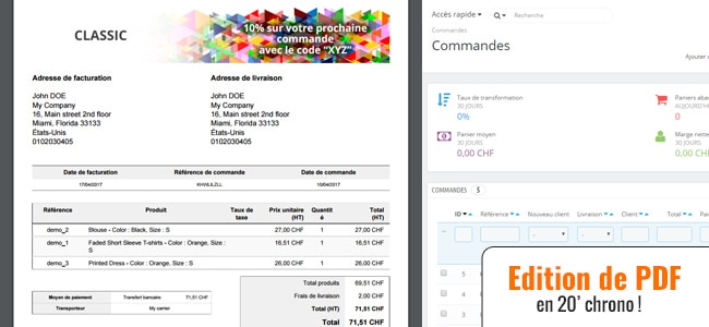 Prestashop 1.7 – Modifier le PDF des commandes (ép.19)