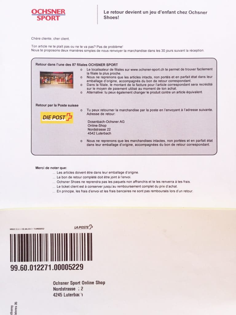 Retour de produit