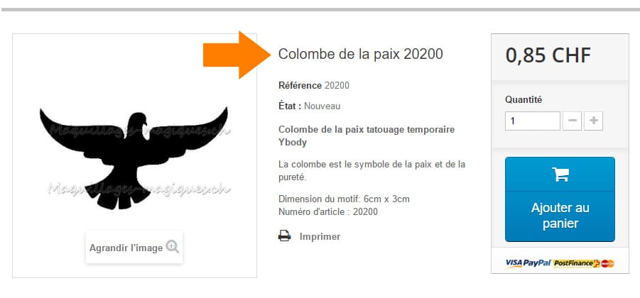 Tatouage Temporaire