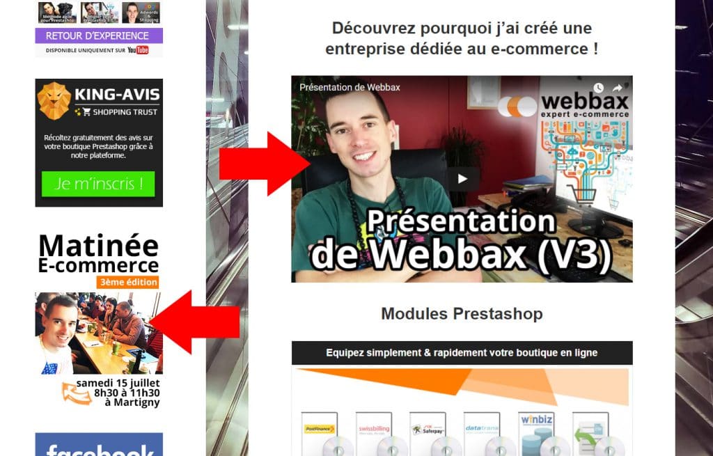 Webbax faire vivre le site