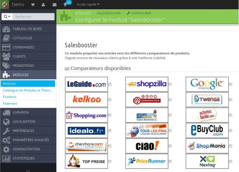 Comparateurs de prix