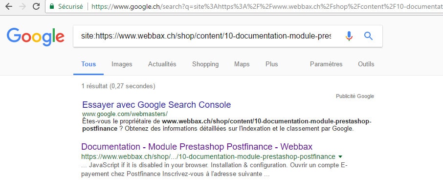 Mauvaise meta description