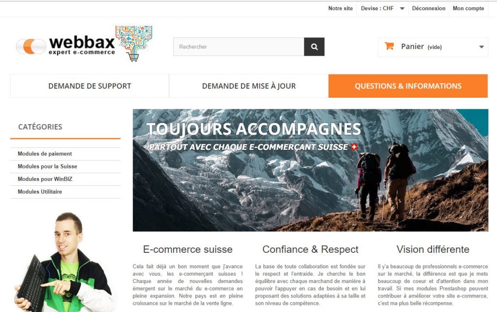 Vendre de modules Prestashop