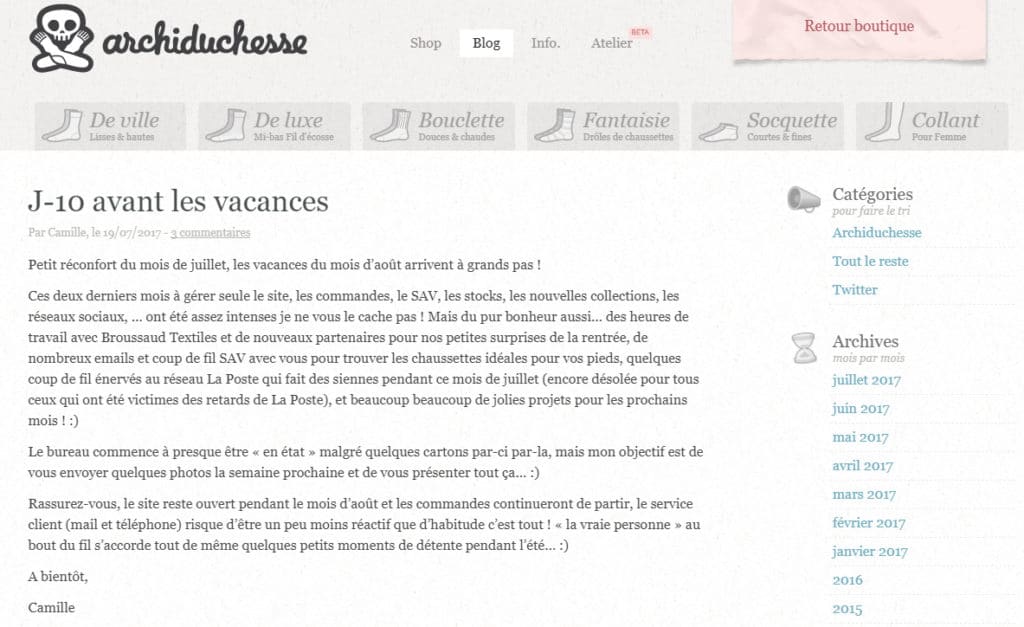 Archiduchesse Blog