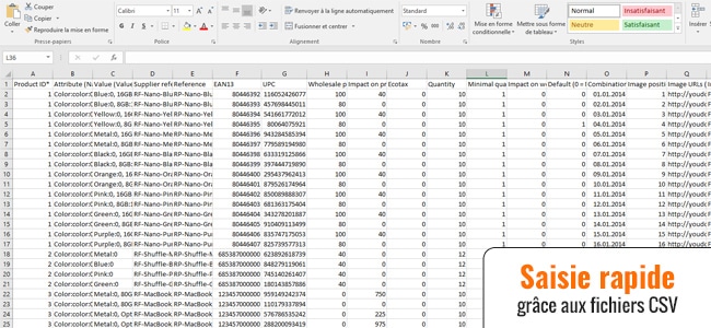 Import CSV Prestashop