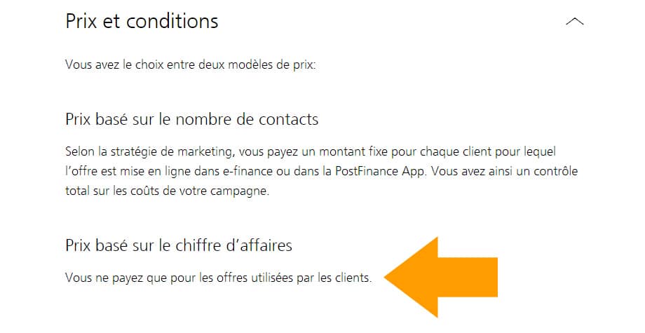 Postfinance Benefit Tarifs