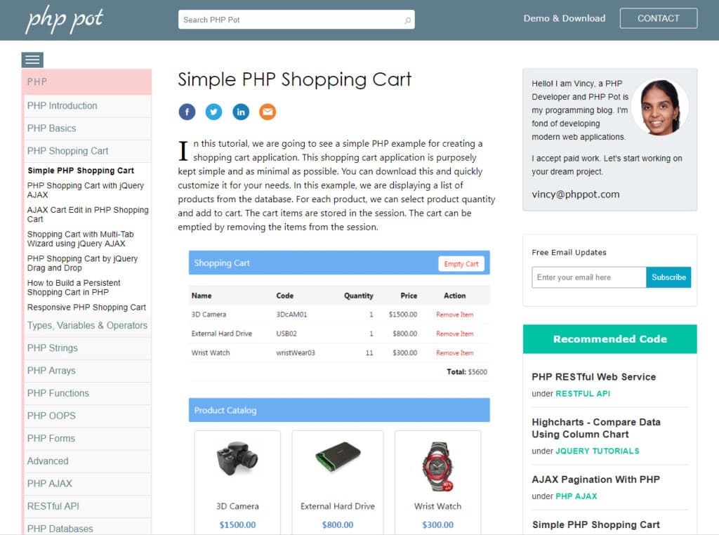Cart PHP