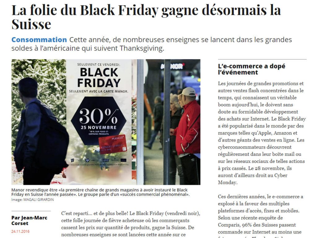 Black Friday Suisse