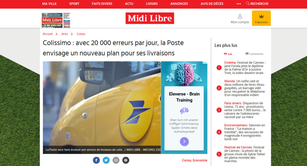 Poste France Colissimo