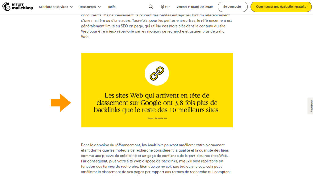 Backlinks MailChimp