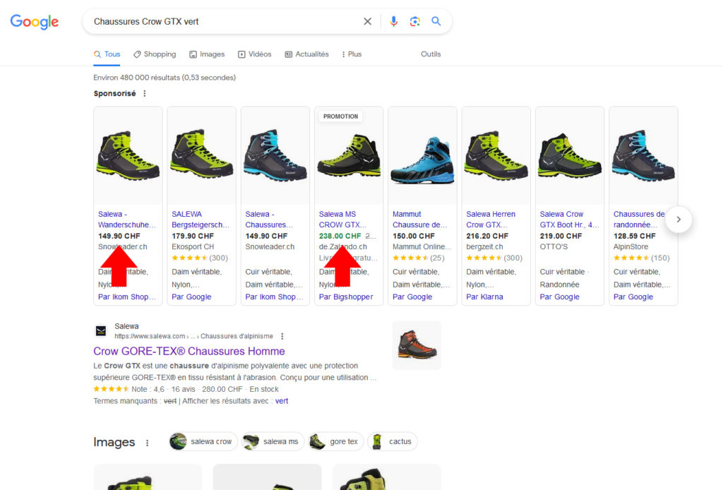 Promotion : Google Shopping